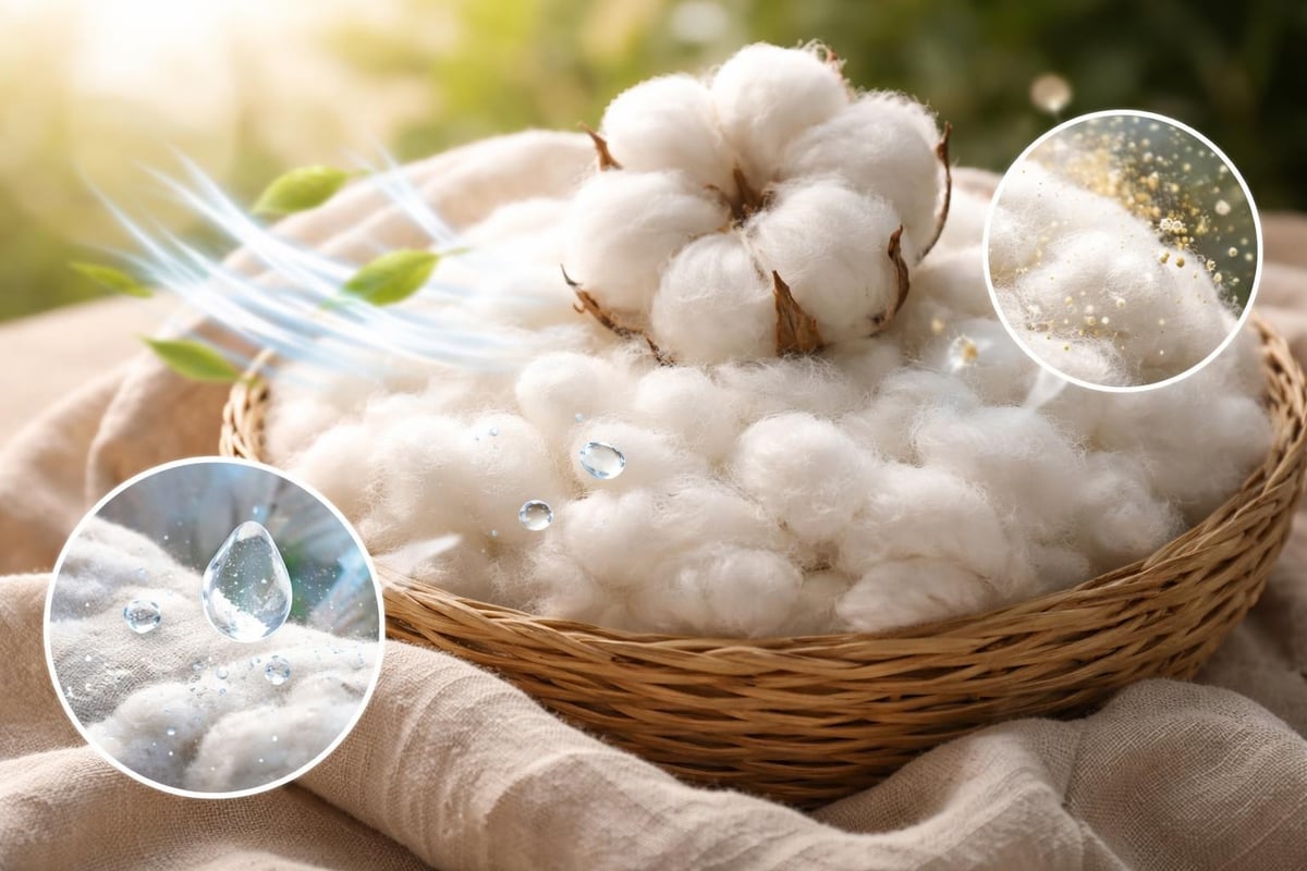 Organic cotton fiber benefits