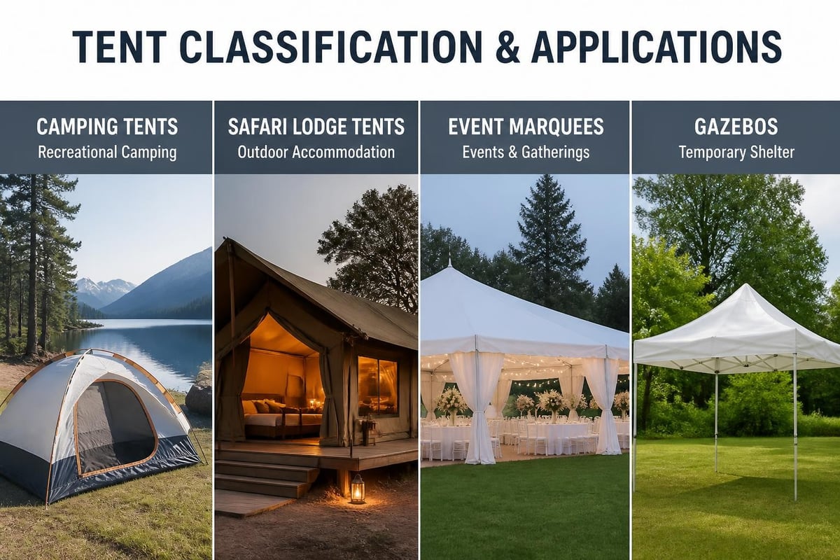 Outdoor tent types and their uses