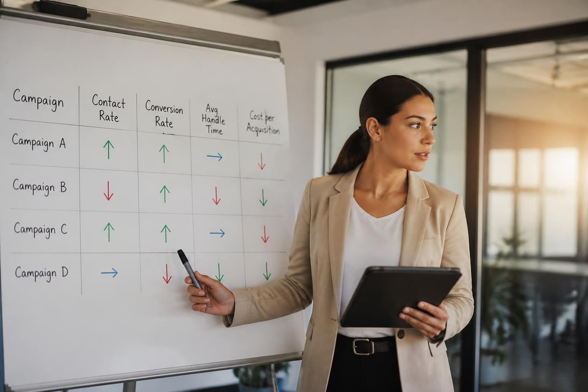 Outbound call center KPIs