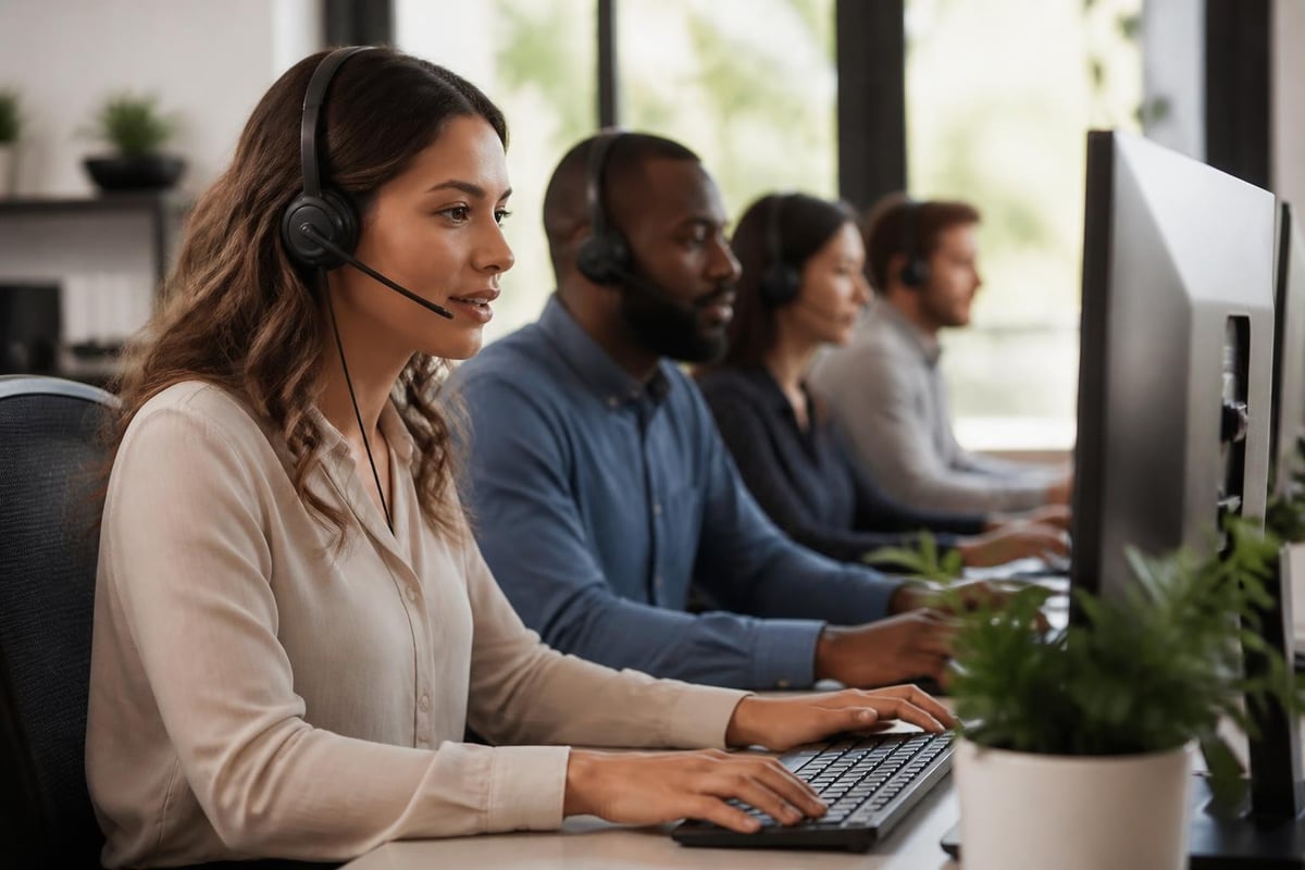 Blended call center operations