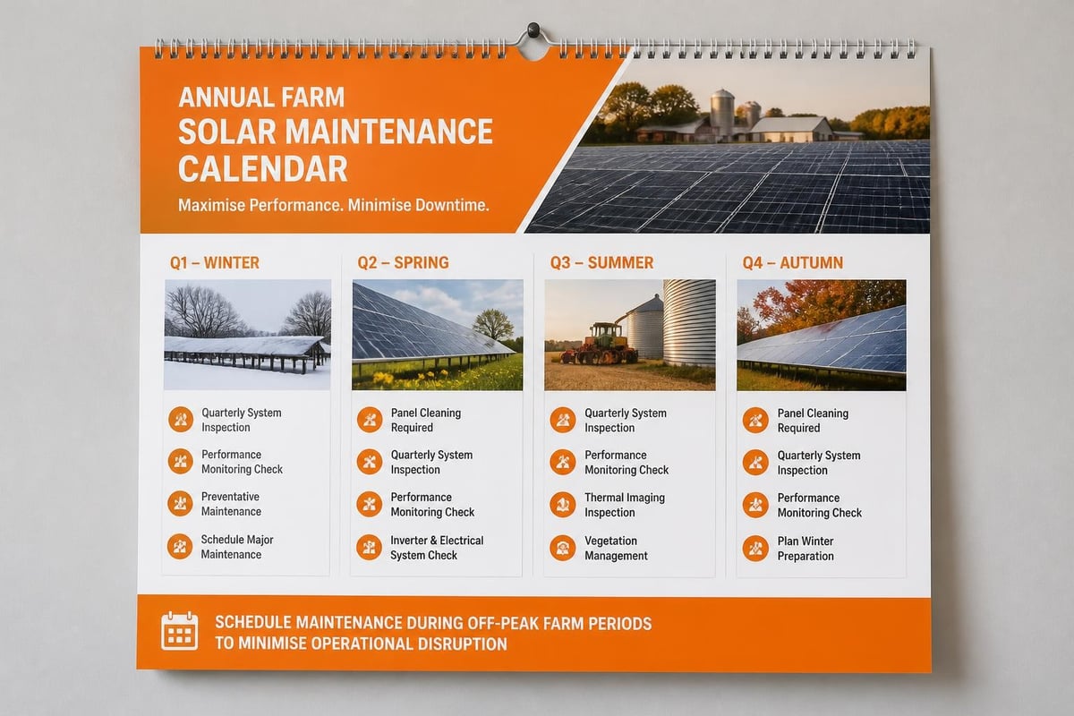 Solar maintenance schedule