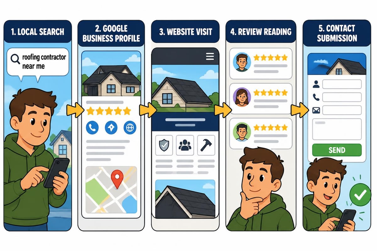 Local search funnel for contractors