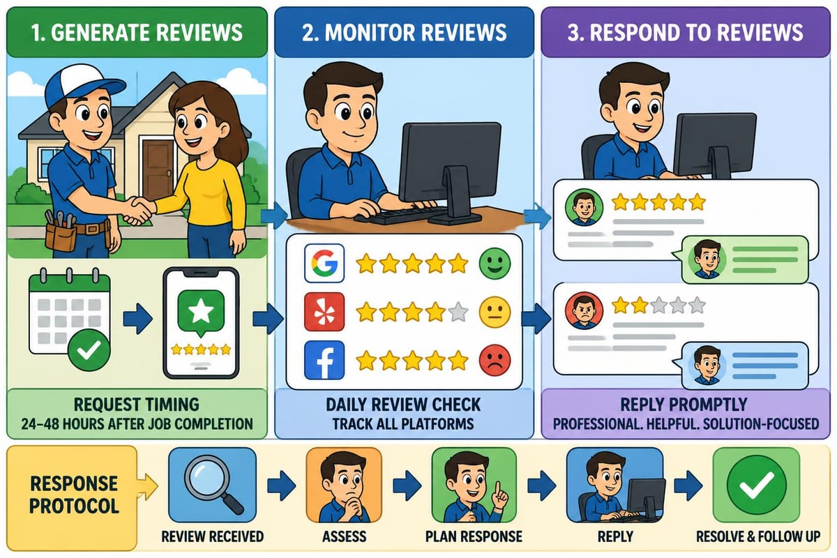 Review management workflow