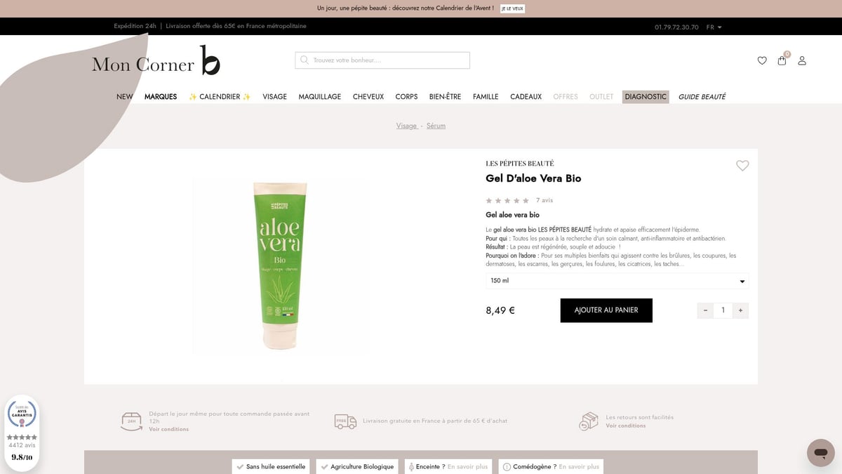 8 Cosmetiques Grossesse Incontournables À Découvrir En 2025 - Gel d’aloe vera bio – Pur Aloé