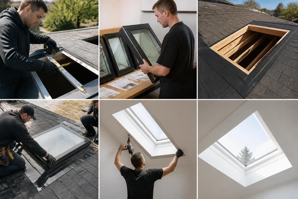 Skylight contractor work