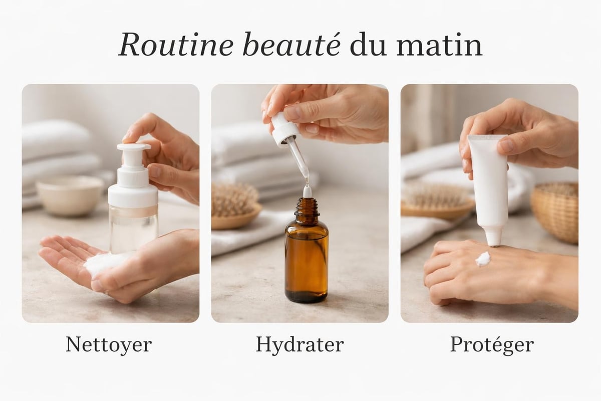Minimalist slow beauty routine