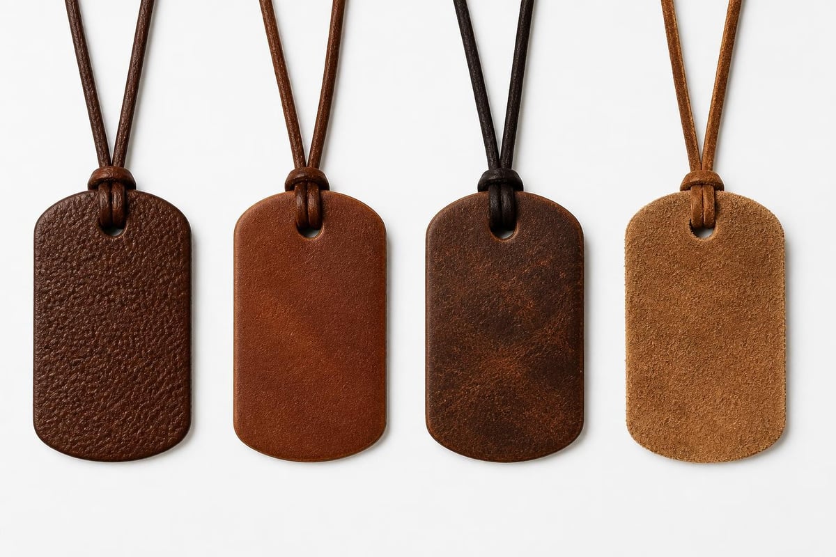 Leather necklace types comparison