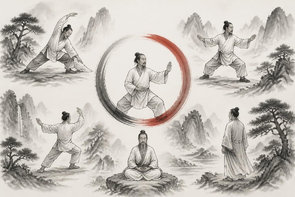 Daily tai chi practice elements