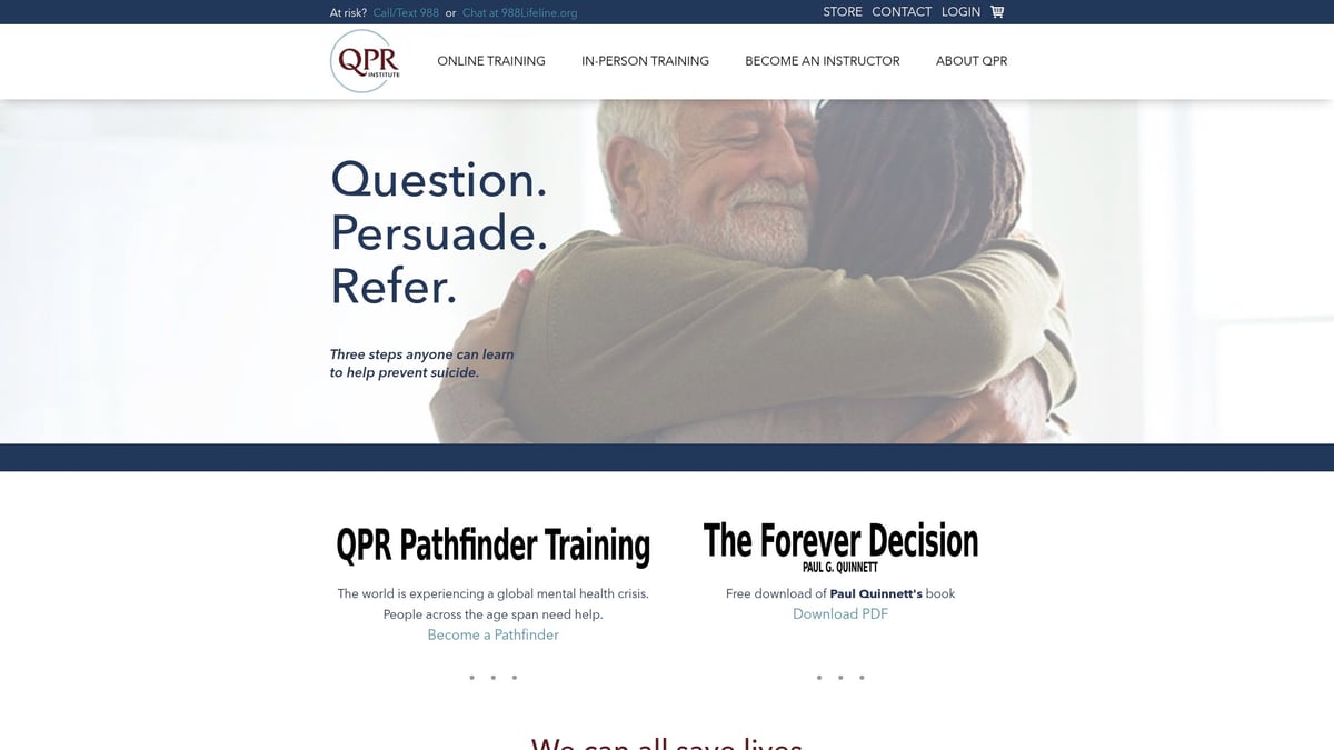 9 Essential Mental Health Awareness Training Courses for 2026 - QPR Institute – Gatekeeper Suicide Prevention Training
