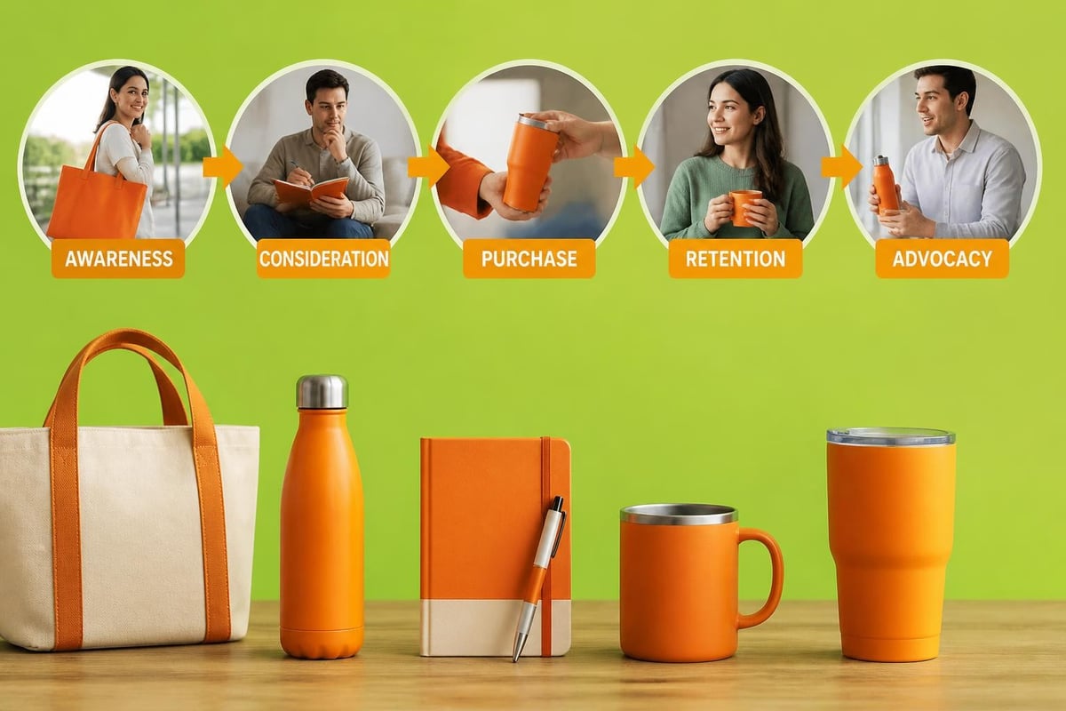 Business Promotional Items That Build Brands In 2026 1 Customer journey touchpoints with promotional items