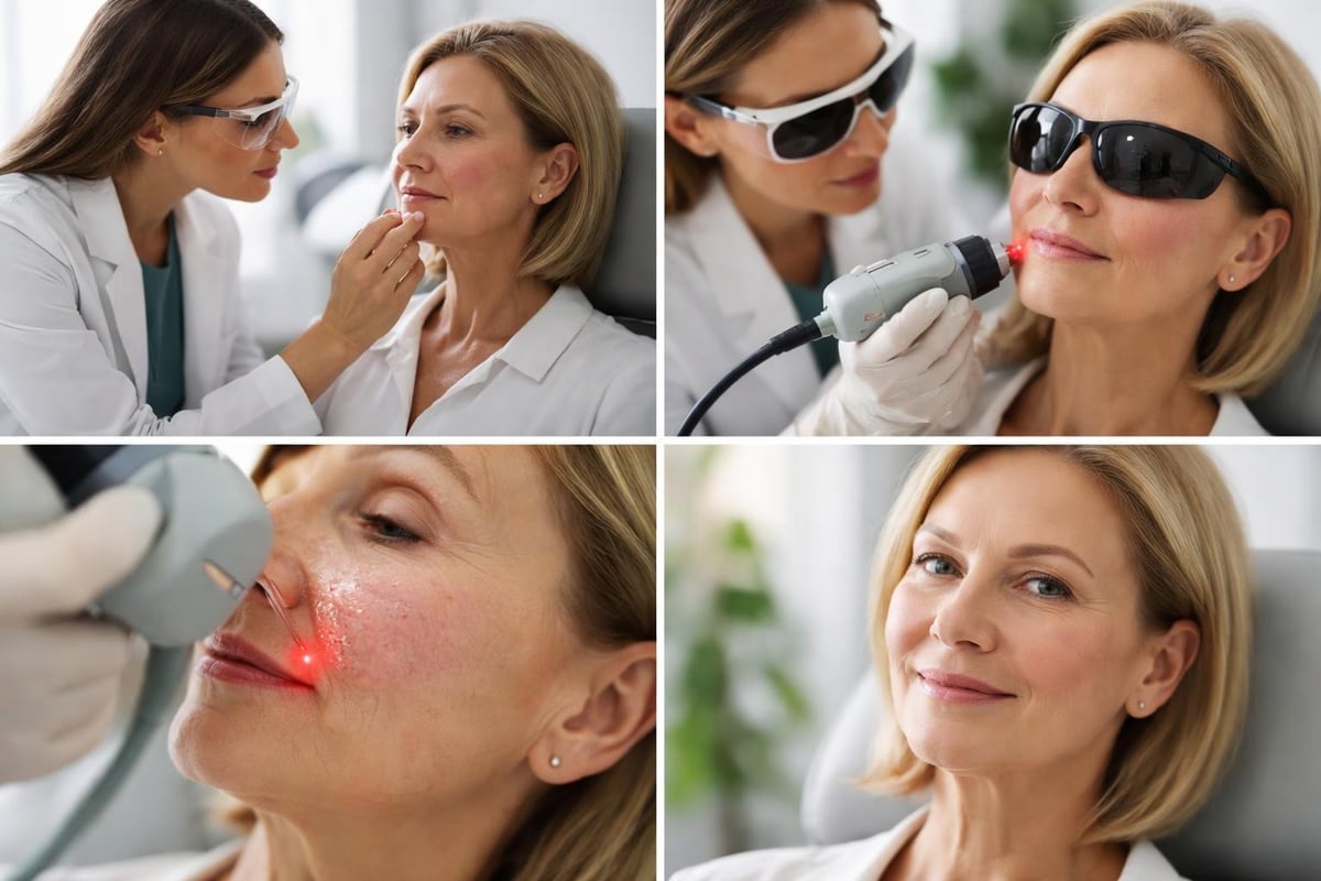 Vascular laser treatment process