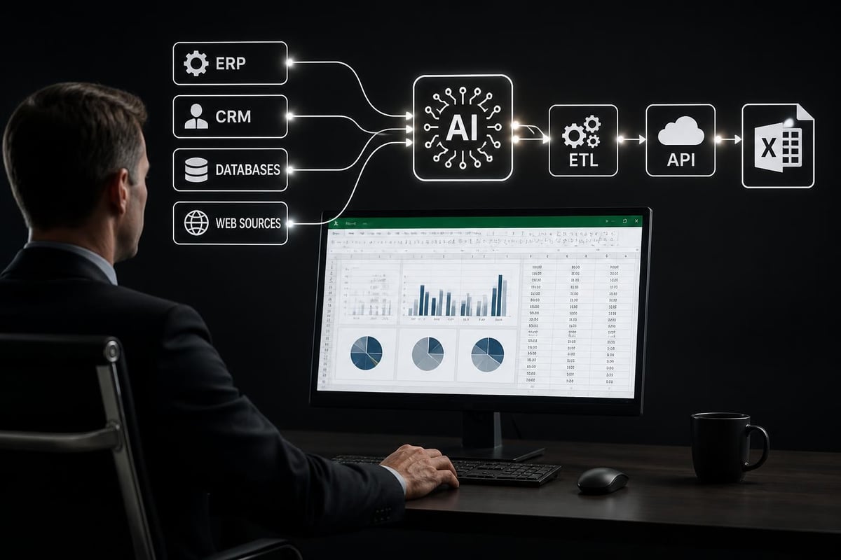 AI connecting Excel to multiple business systems