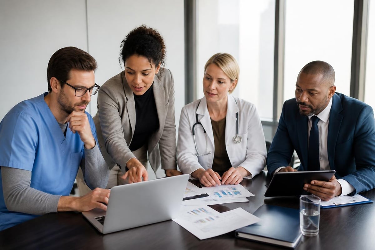 Medical services manager responsibilities workflow