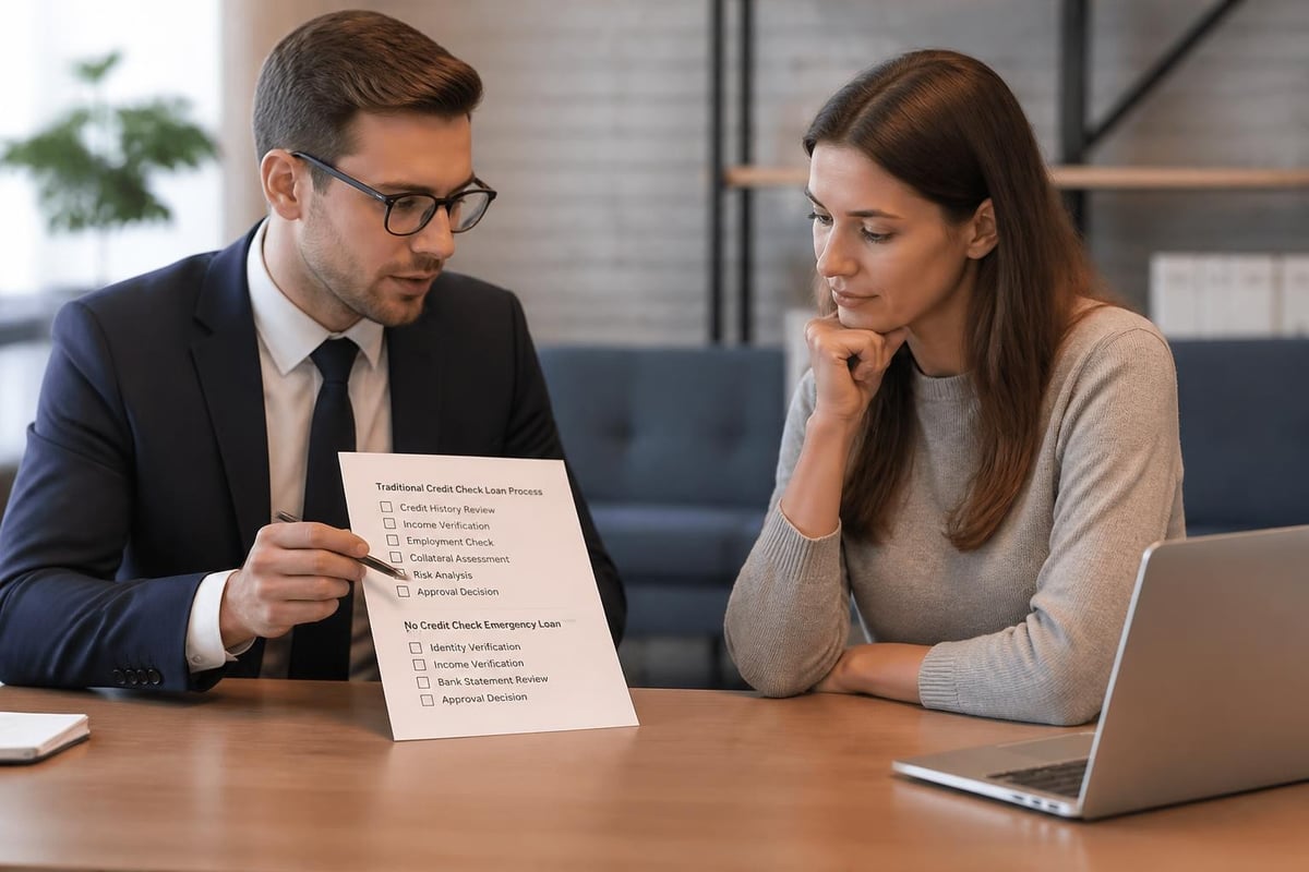 Loan application process comparison