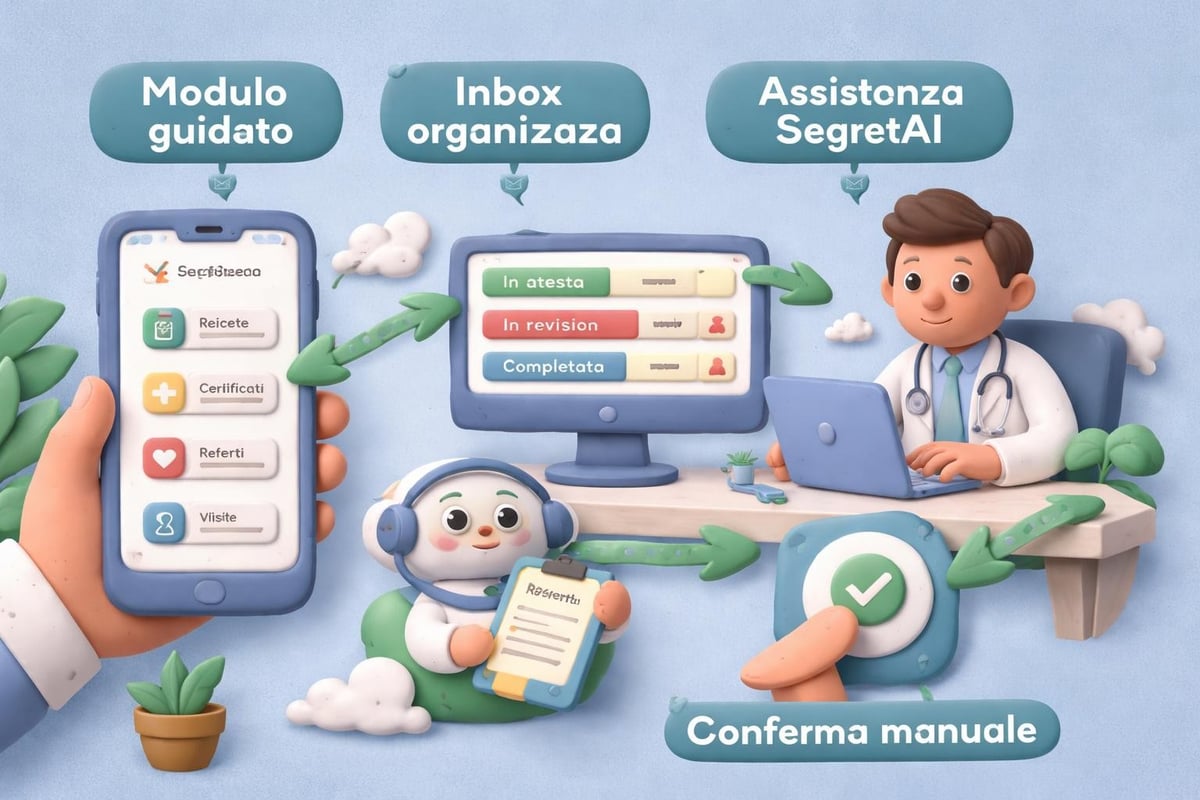 Flusso richieste guidate CuraMe