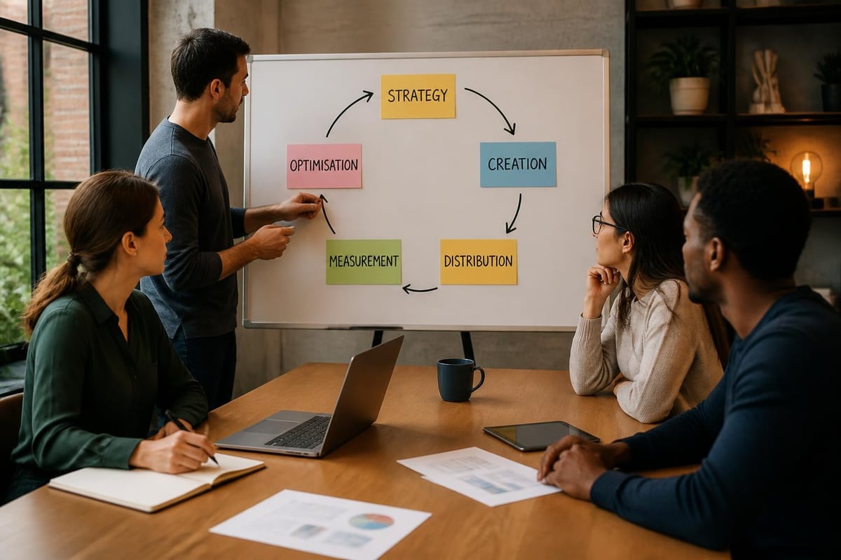 Content marketing workflow stages
