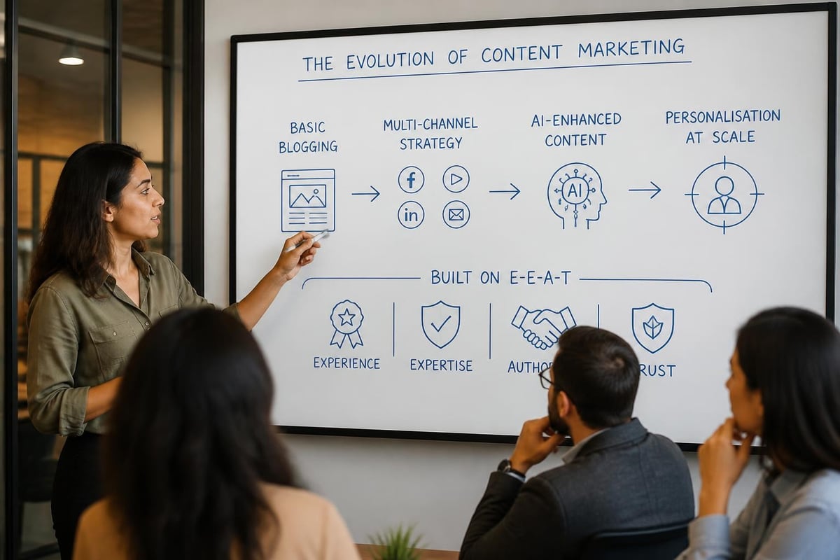 Content marketing evolution timeline