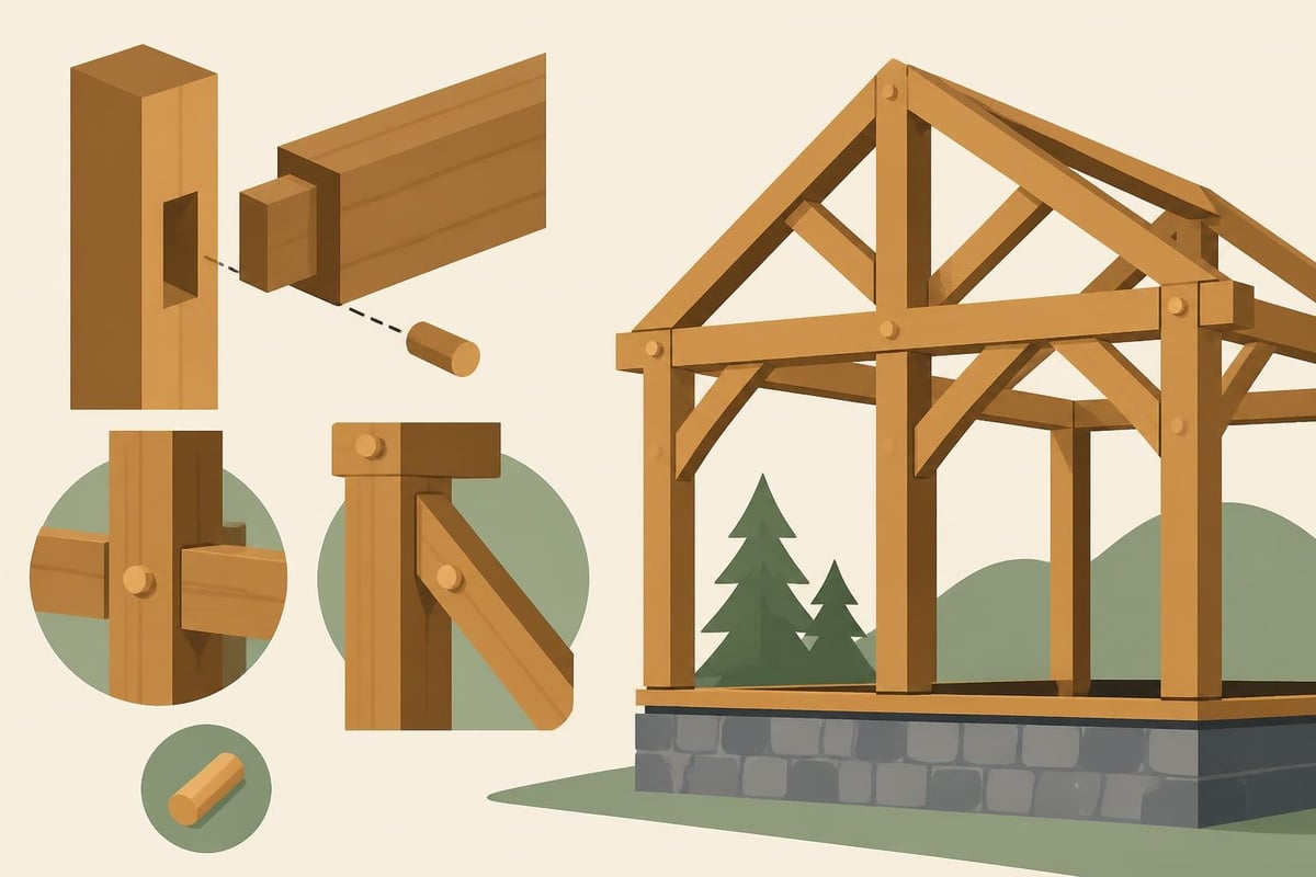 Timber frame joint assembly