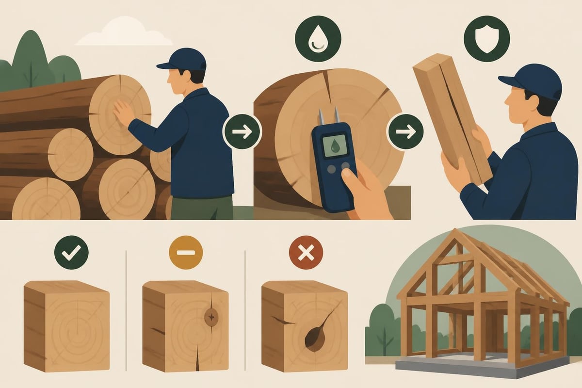 Oak timber grading
