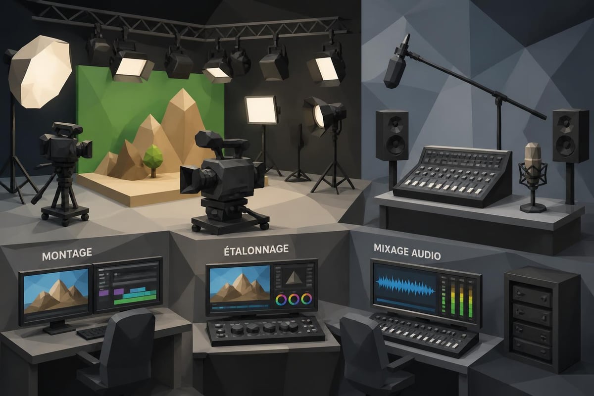 Équipement de production audiovisuelle moderne