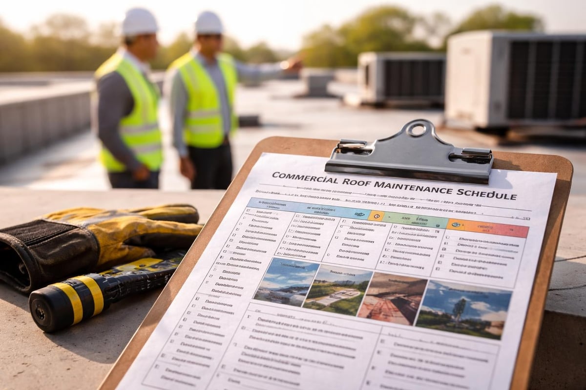 Commercial roof maintenance schedule