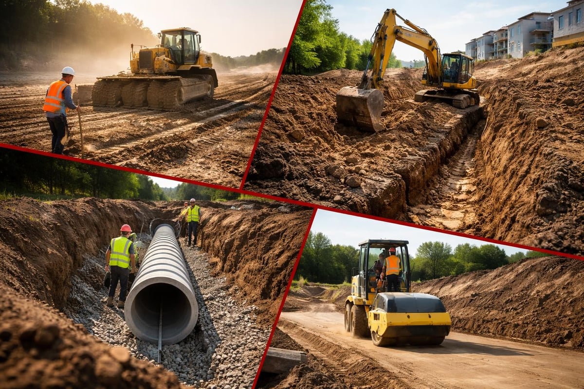 Earthwork service categories