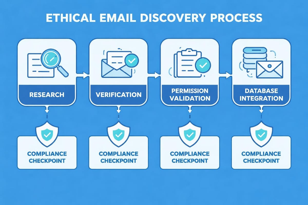 Email discovery workflow diagram