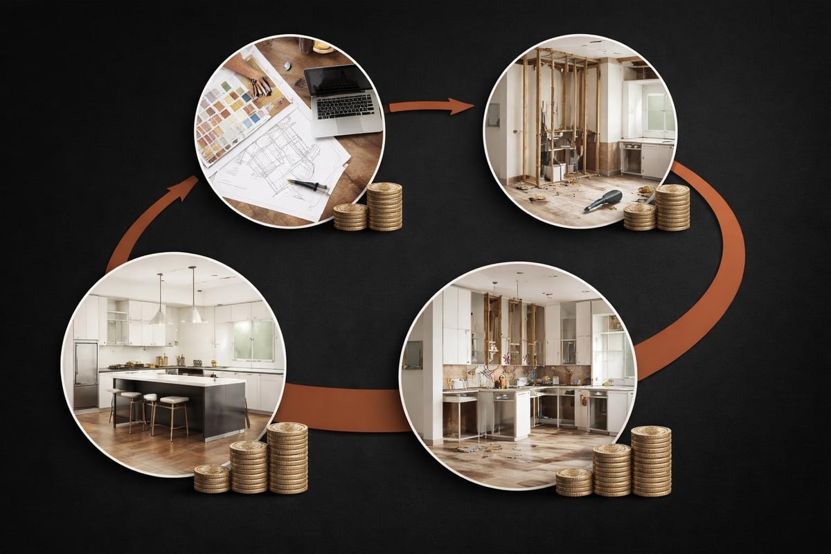 Kitchen renovation timeline and phases