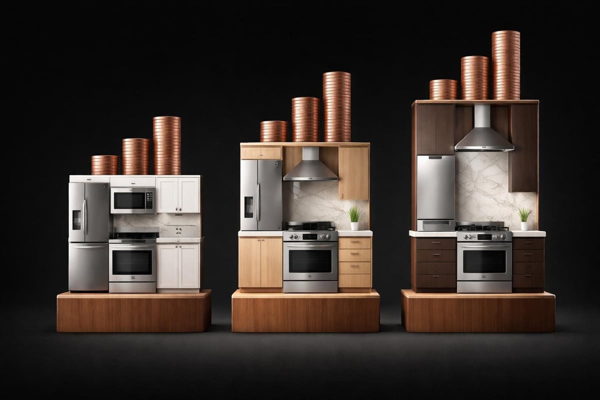 Appliance and material choices impact on budget