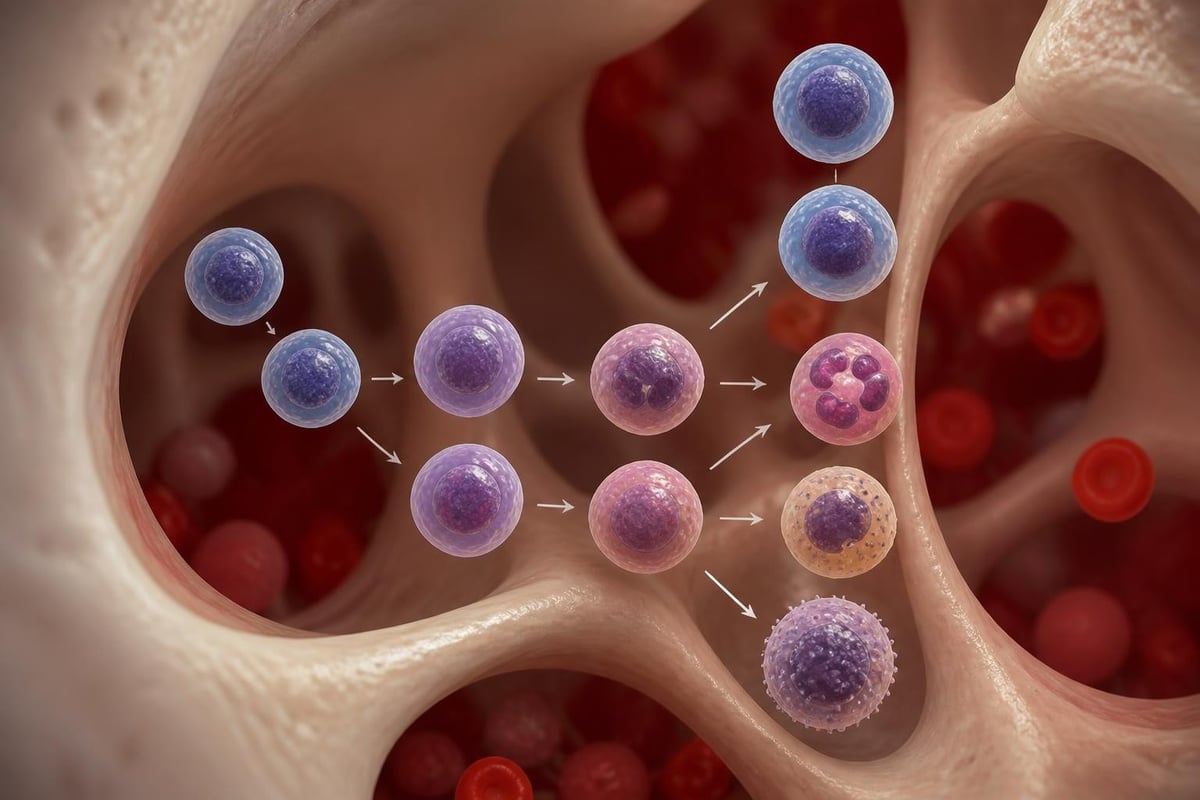 Immune cell development stages