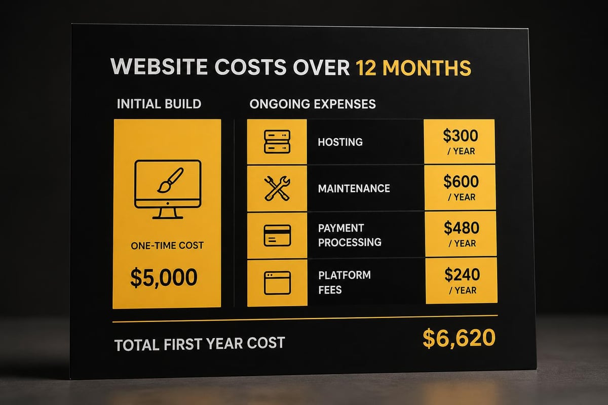 Website cost components