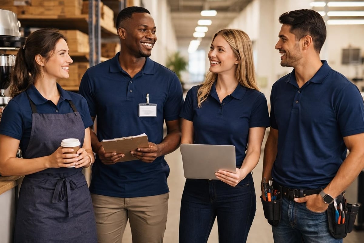 Team unity through branded workwear