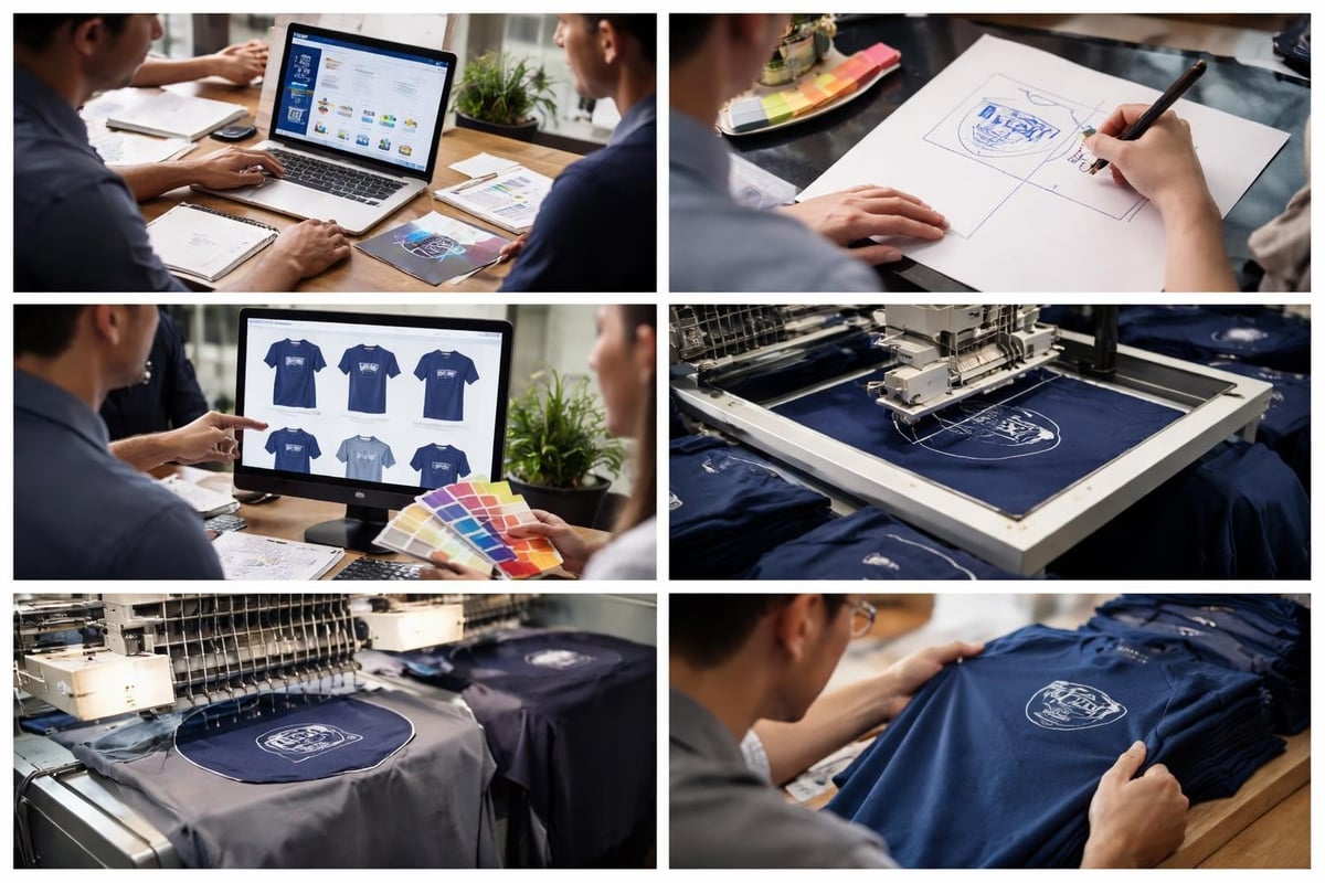 Work t shirt design workflow