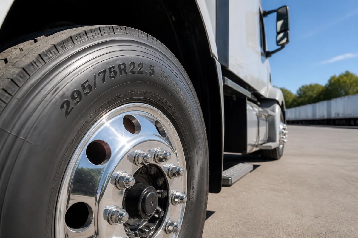 Semi truck tire sizing components