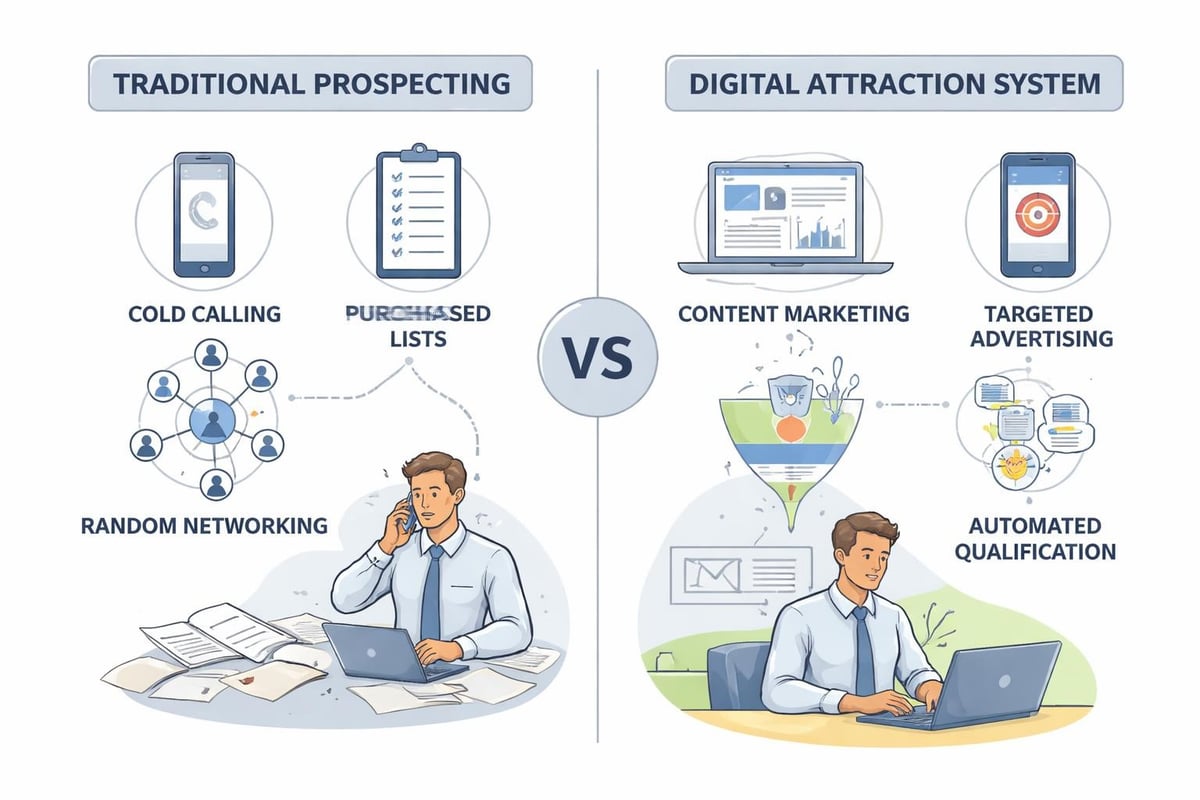 Traditional versus modern lead generation