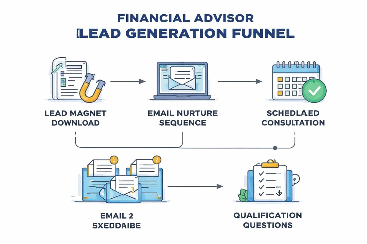 Lead magnet funnel stages