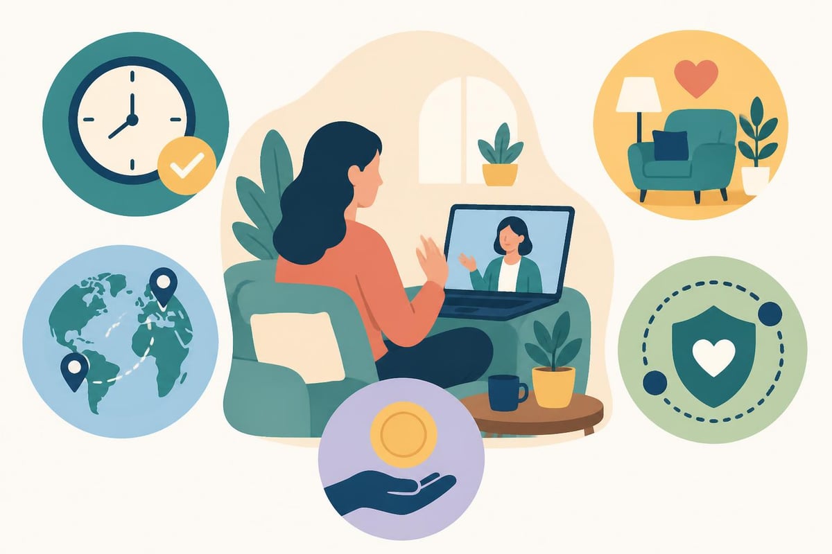 Vantaggi della psicoterapia online