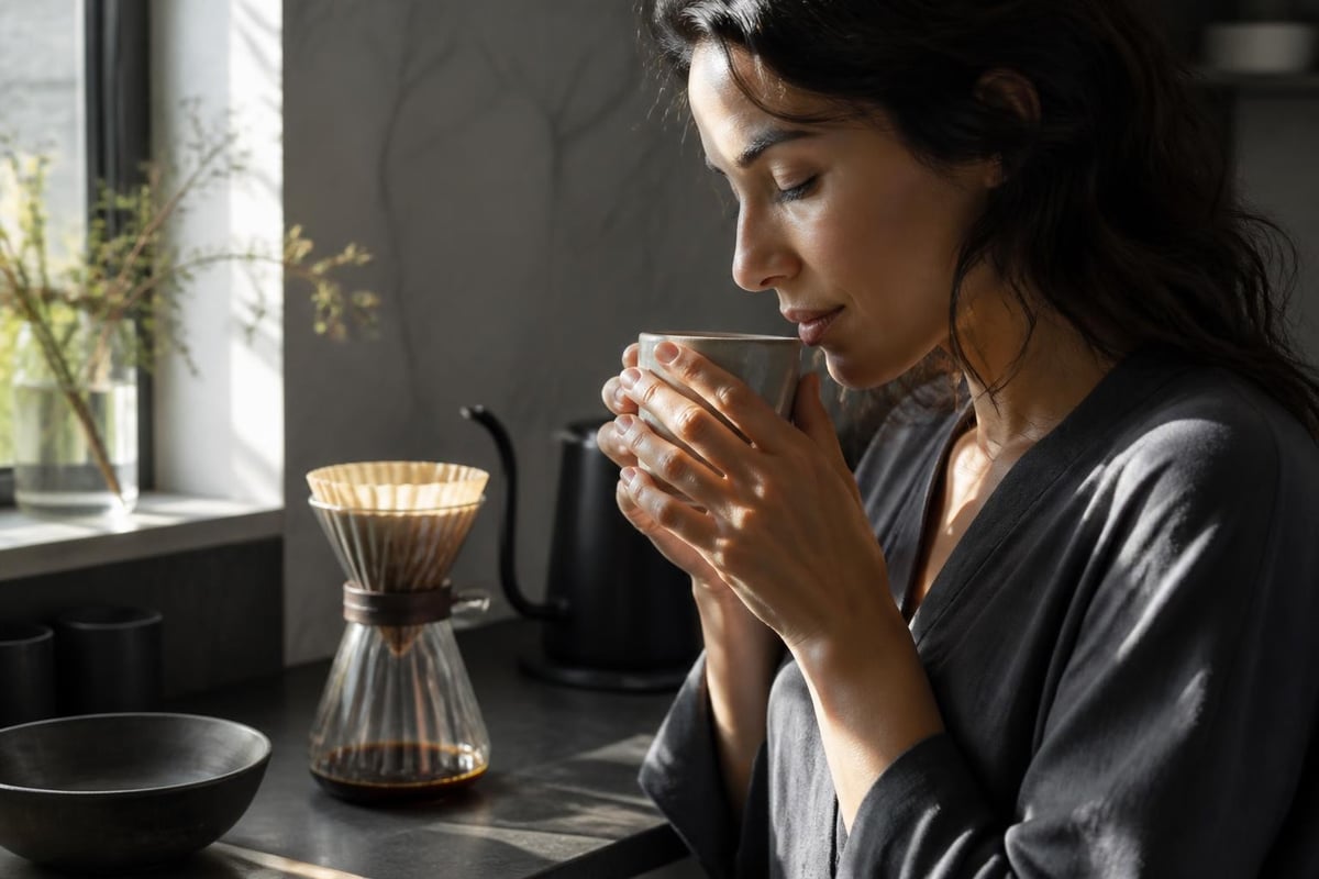 Coffee ritual sensory journey