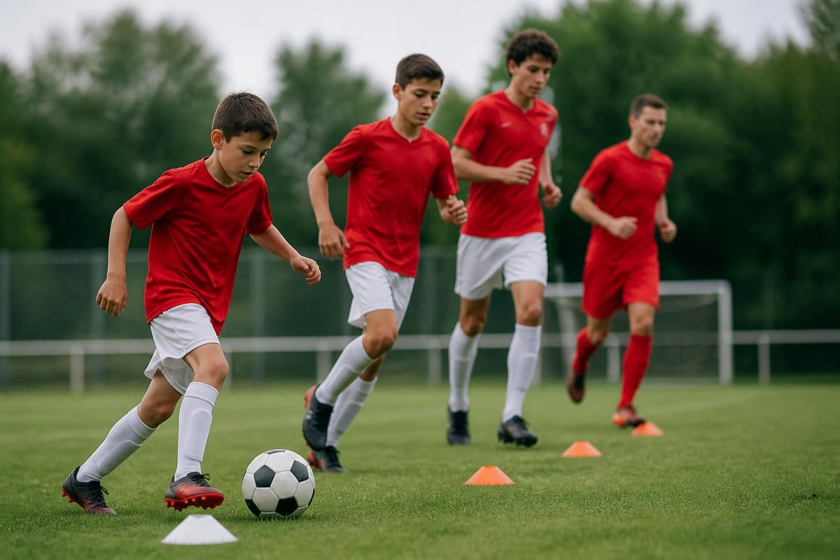 Youth soccer player progression pathway