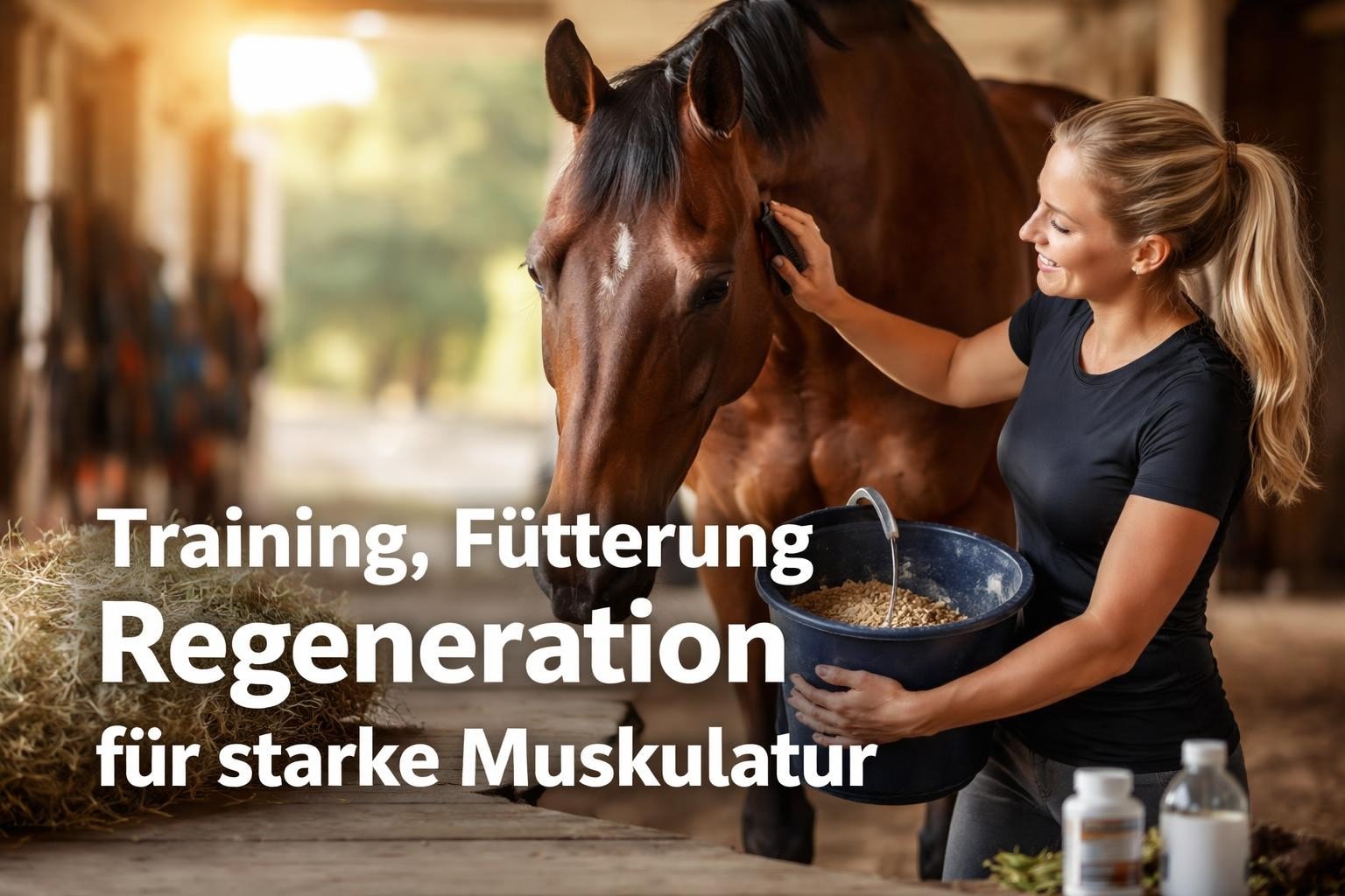 Muskelaufbau beim Pferd: Die richtige Fütterung & das richtige Training