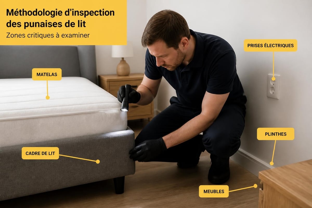 Inspection professionnelle punaises de lit