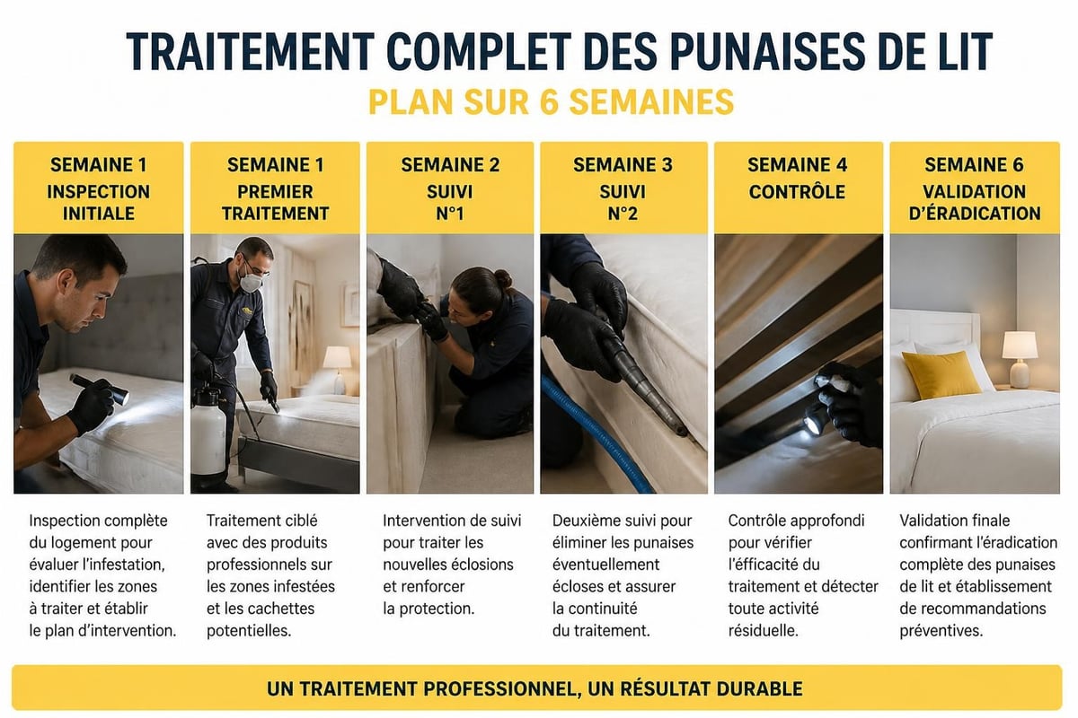 Calendrier traitement punaises