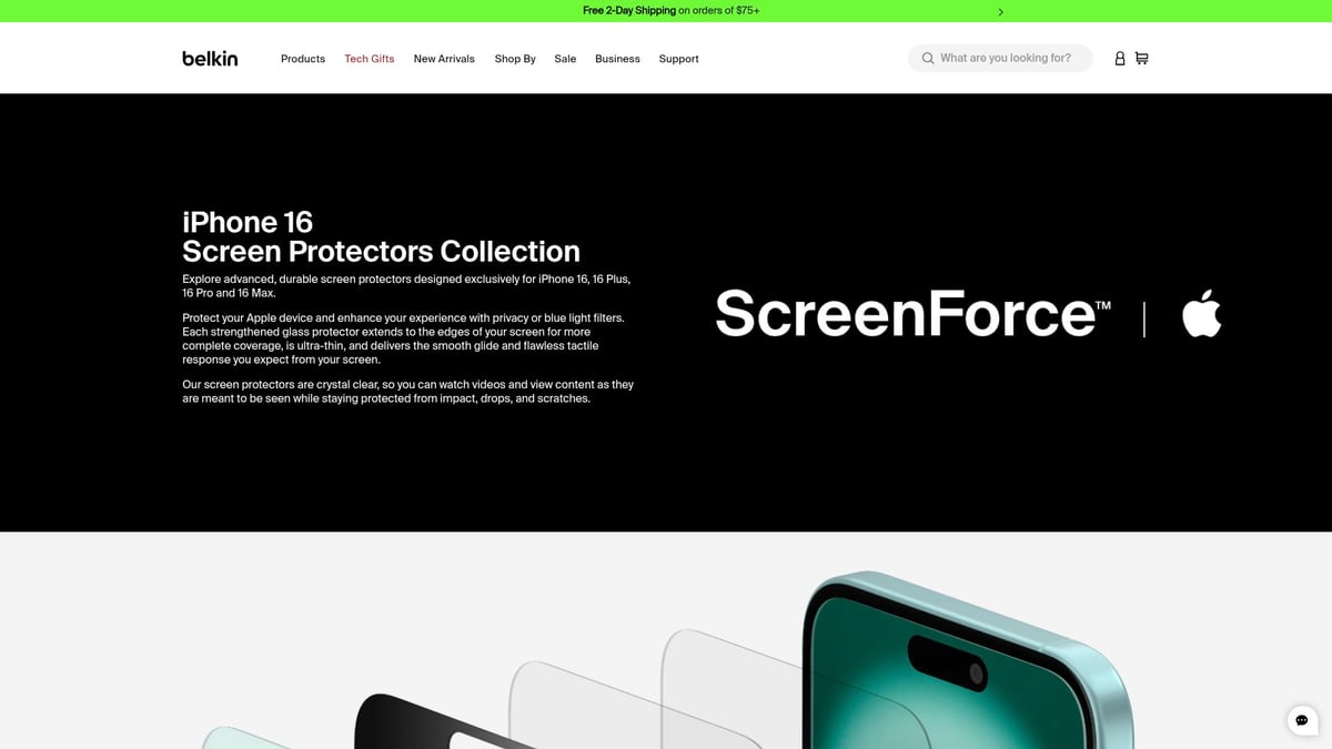 Top 7 iPhone Screen Protector Picks for Ultimate Protection 2025 - Belkin UltraGlass 2 Screen Protector