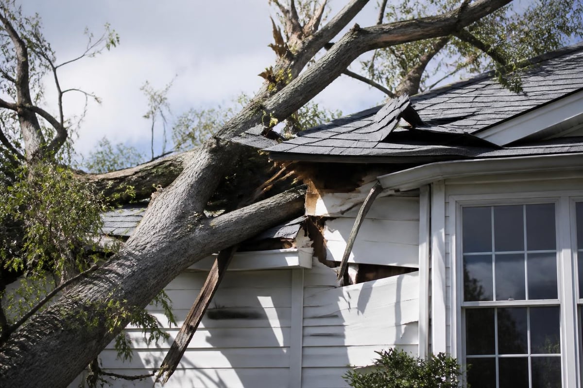 Covered perils in roof insurance
