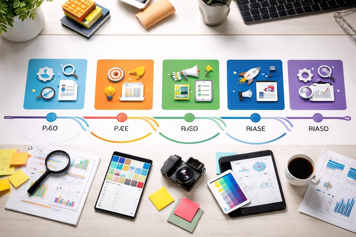 Rétroplanning digital marketing project