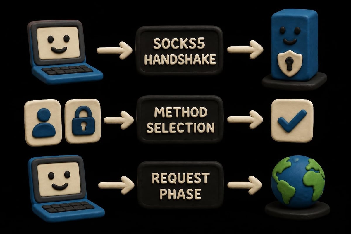 SOCKS5 protocol layers