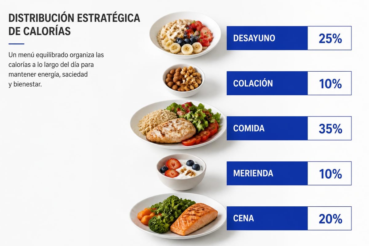 Distribución calórica diaria