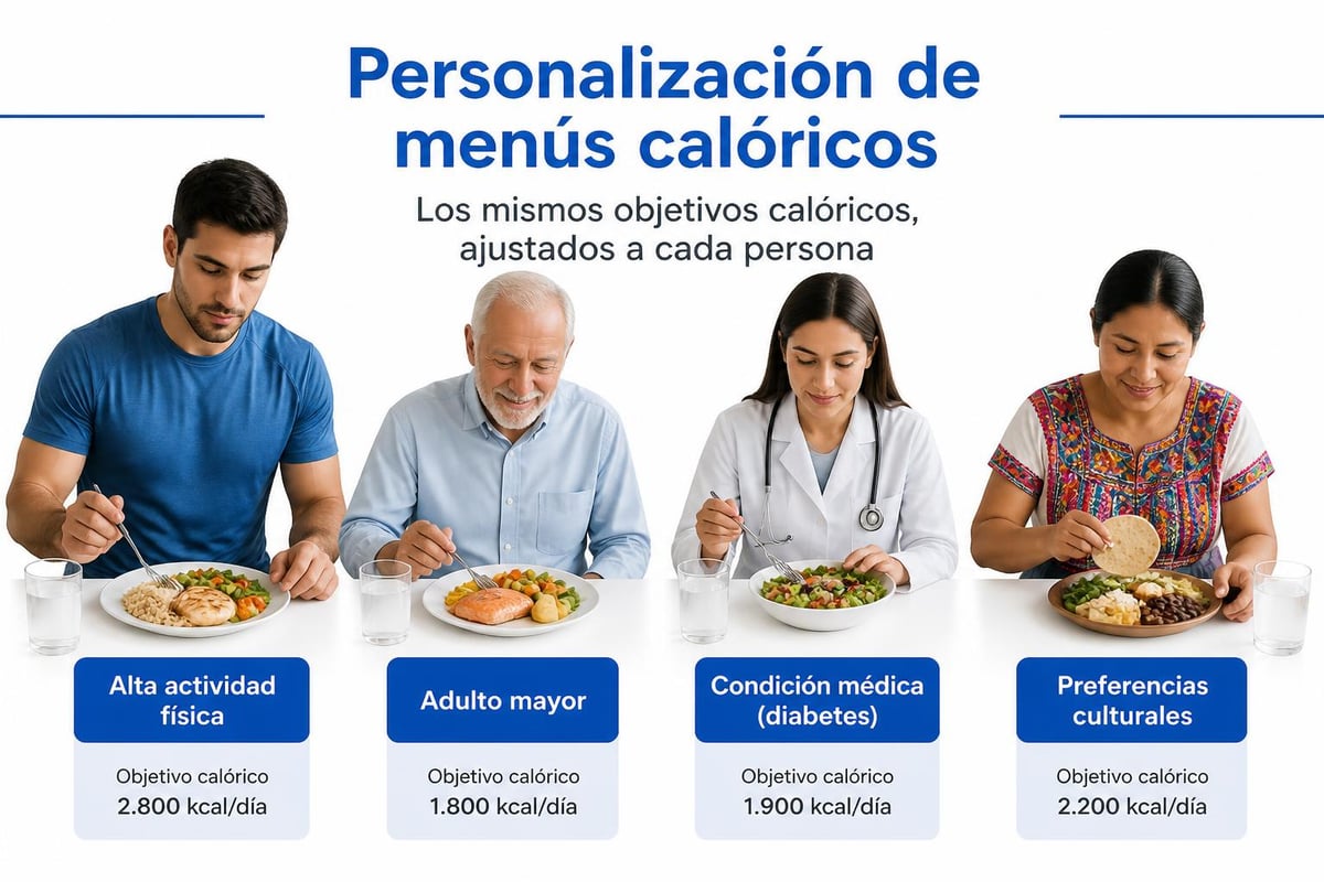 Adaptación de menús