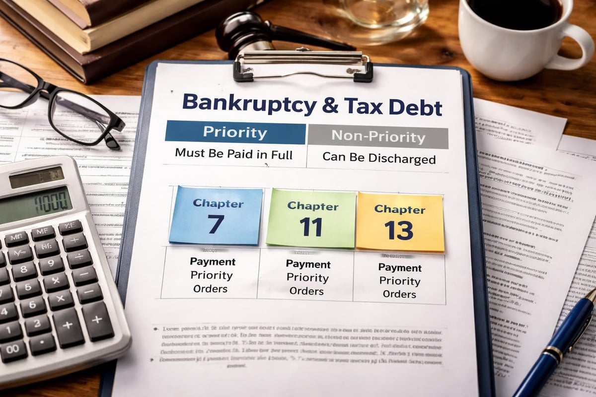 Priority vs non-priority tax debt treatment
