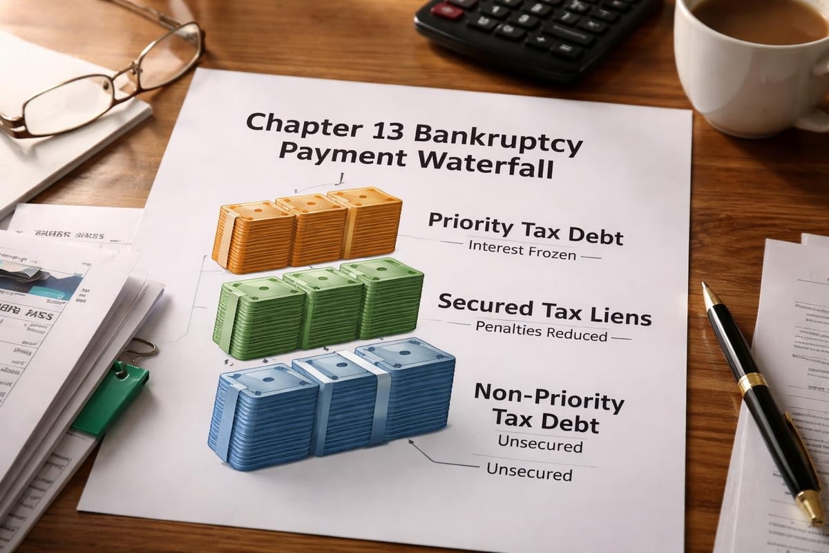 Chapter 13 bankruptcy tax debt payment structure